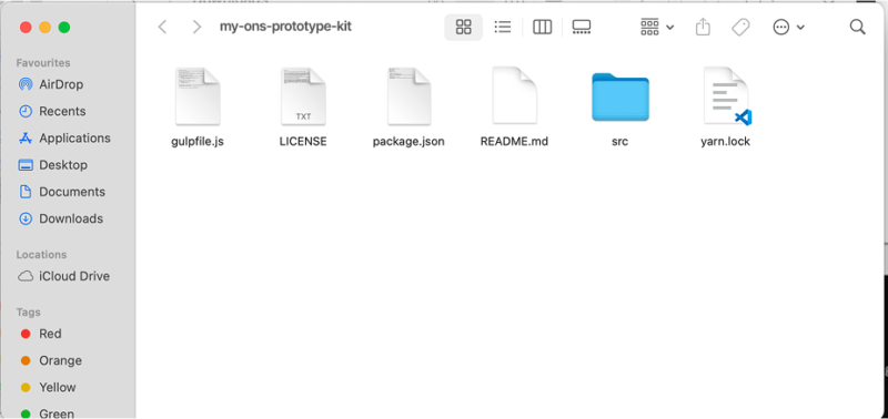 Your repository shown in Finder
