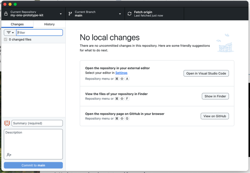 GitHub desktop launch