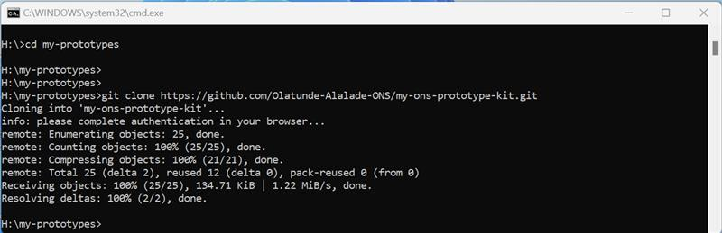 Cmd showing directory